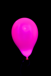 50 Mini Ballons ovales rose fluo 13 cm
