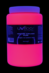 Peinture fluorescente 1L UV active ROSE