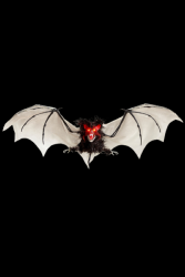 Chauve souris poilus avec yeux led 89cm