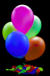 50 ballons baudruche ovales mix de couleurs fluo Ø30 cm