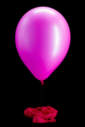 50 ballons baudruche ovales rose fluo Ø30 cm