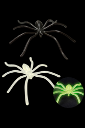 6 Araignées noires et phosphorescentes 