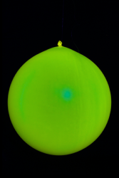 10 ballons géants ronds jaune fluo Ø60 cm