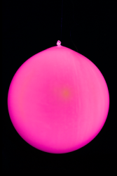 10 ballons géants ronds rose fluo Ø60 cm