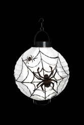 Lanterne blanche toile d'araignées 20cm