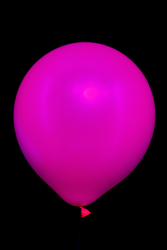 25 maxi ballons ovales rose fluo 45 cm