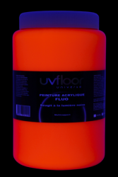Peinture fluorescente 1L UV active ORANGE
