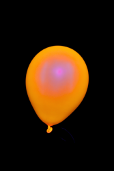 50 Mini Ballons ovales orange fluo  13 cm
