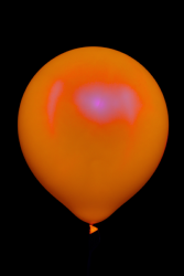 25 maxi ballons ovales orange fluo 45 cm