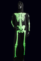 Déguisement Halloween squelette vert  XL