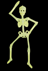 Squelette 3D phosphorescent 92cm
