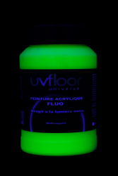 Peinture fluorescente250ml UV active JAUNE