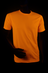 T-shirt sport orange fluo homme S