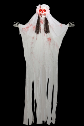 Squelette halloween jeune mariée lumineuse 170cm