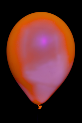 50 ballons baudruche ovales orange fluo Ø30 cm
