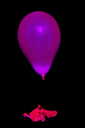50 Mini Ballons ovales rose fluo Ø13 cm