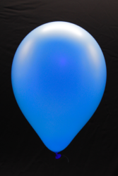 50 ballons baudruche ovales bleu fluo Ø30 cm