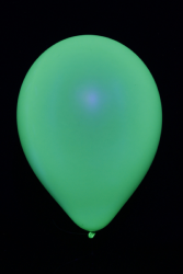 50 ballons baudruche ovales vert fluo 30 cm