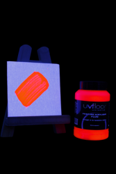Peinture fluorescente 250ml UV active ROUGE