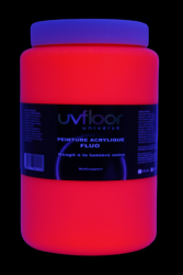 Peinture fluorescente 1L UV active ROUGE
