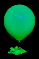 25 maxi ballons ovales vert fluo Ø45 cm