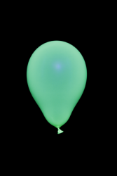 50 Mini Ballons ovales vert fluo  13 cm