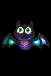 Décoration murale chauve souris 9 led 28x17cm