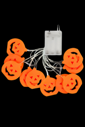 Guirlande lumineuse halloween citrouille 2,5m